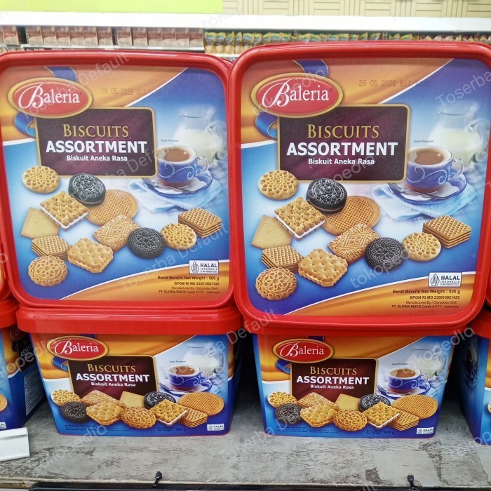

monggo] [1 KARTON = 6 Ember @500 gram] Baleria Biscuits Assortment Biskuit