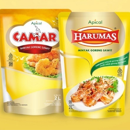 

$$$$] [1 Karton = 6 pouch @ 2 LITER] Camar / Harumas Minyak Goreng 2Ltr
