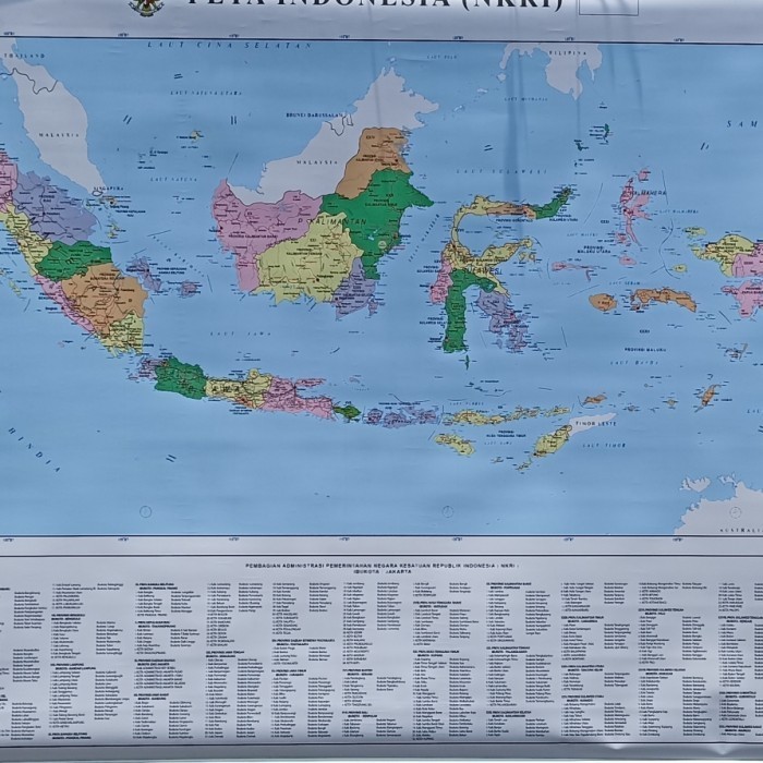 Peta Indonesia Besar Lembaran