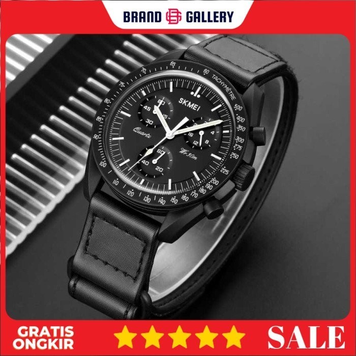 SKMEI Jam Tangan Analog Chrono Tachymeter Nylon Strap - 1982