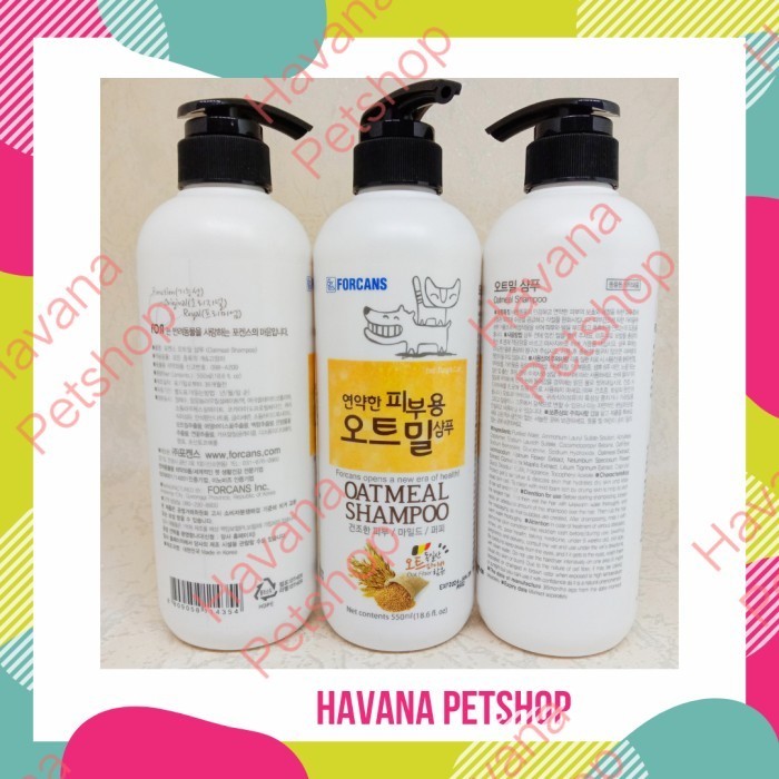 Shampoo Anjing Untuk Kulit Sensitive - Forbis Oatmeal Shampoo