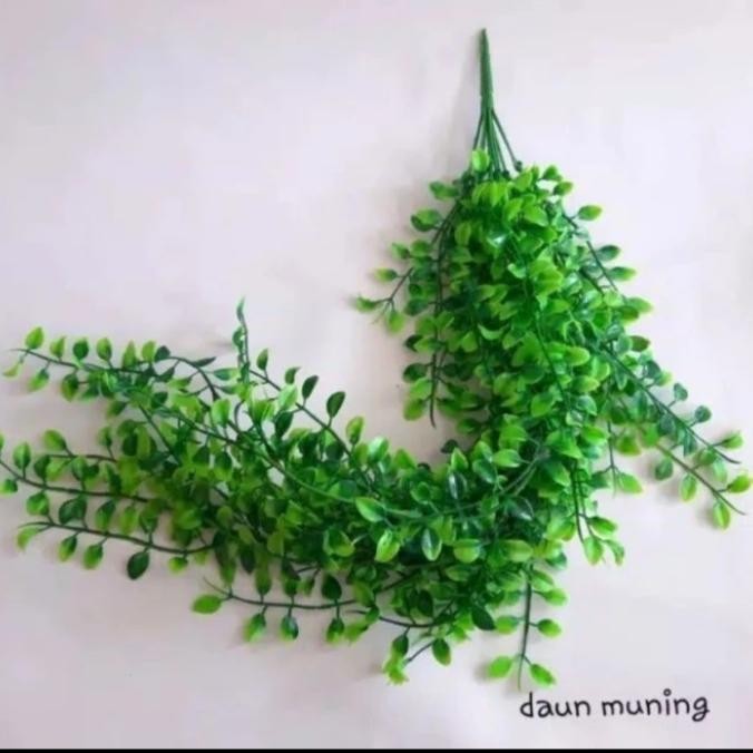 3 Set Pot Gantung Dan Bunga Juntai Kemuning Artificial Plastik