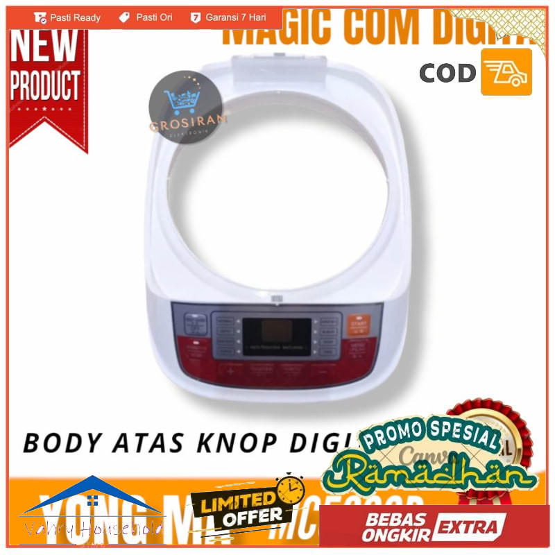 BODY ATAS KNOP DIGITAL MAGIC COM DIGITAL YONG MA MC5600R MC 5600 R ORI - PACKING BUBBLE