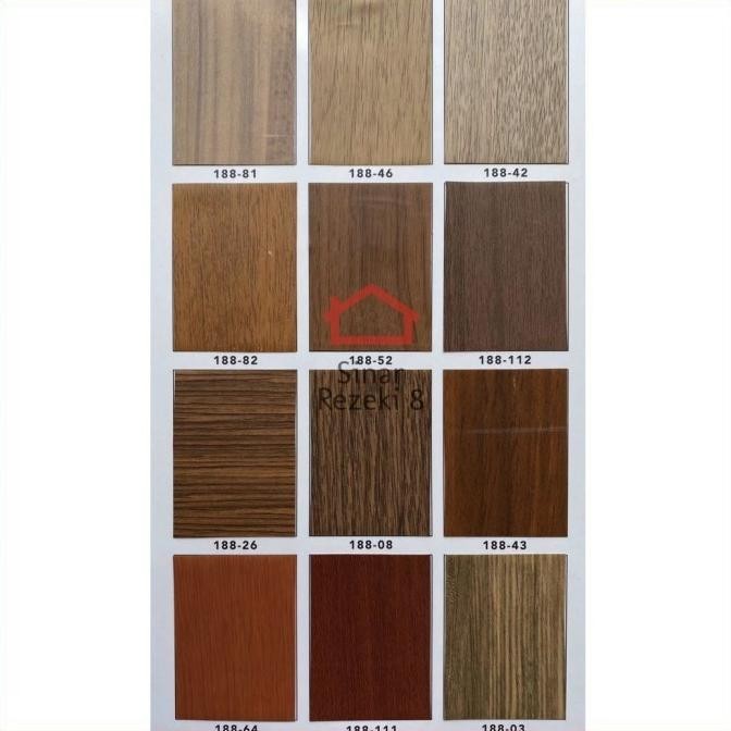 Pvc Sheet Urat Kayu / Taco Serat Pelapis Lemari Lapisan Meja Deco 5