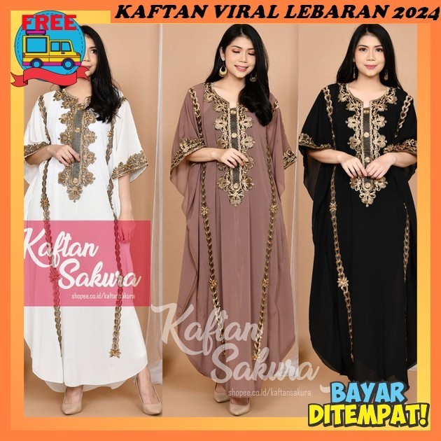 Pakaian Wanita Kekinian Korean Style Abaya Kaftna Games Kain Kaftan Wanita Terbaru 2024 Kondangan Ka
