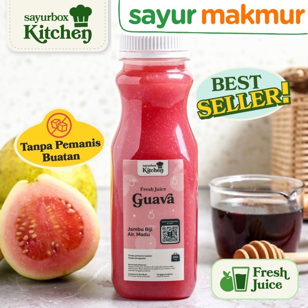 

Ijo-Ijo Kitchen Fresh Juice Red Guava 250 ml Sayurmakmur