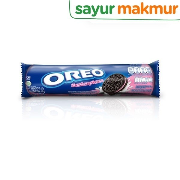 

Oreo Biskuit Strawberry Creme 119 gram - 136 gram Sayurmakmur