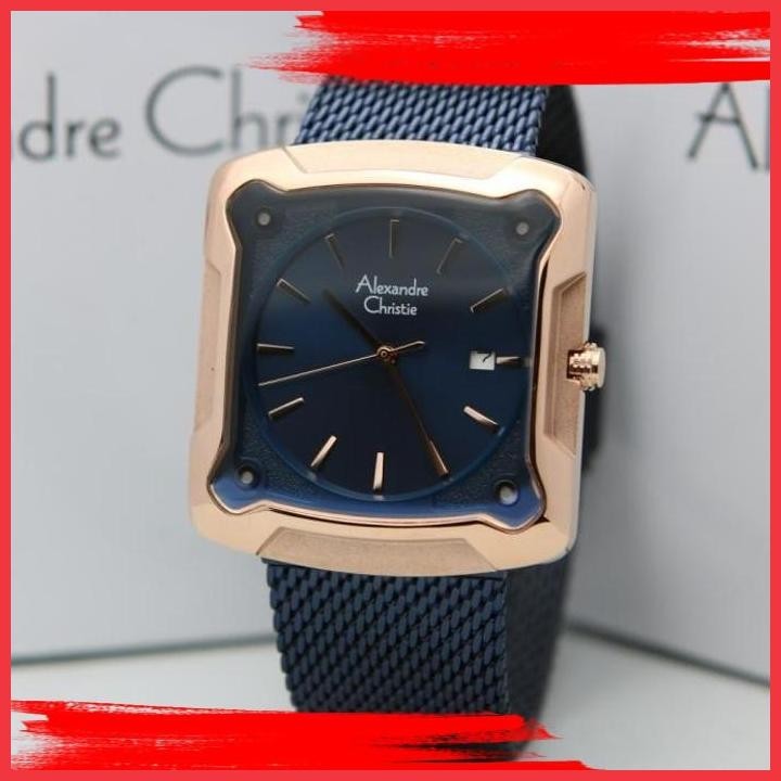 (ITP) ALEXANDRE CHRISTIE AC 3030 / AC 3030MD ROSEGOLD BLUE ORIGINAL&GARANSI