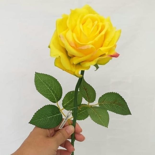 Mawar Latex Artificial - Bunga Mawar Artificial Bahan Latex Murah