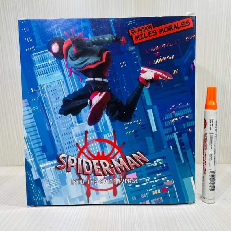 mainan figure spiderman Sentinel into the spiderverse sv action miles moralesdetail artikulasi recas