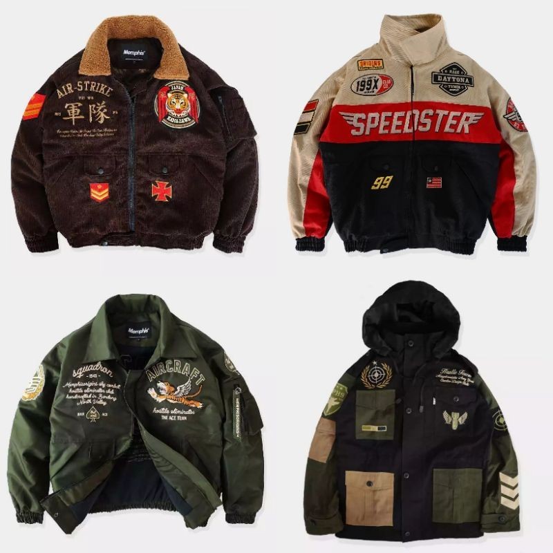 Memphisorigins - Jacket Parka Forces | Nascar Speedster | Jacket Airstrike |  Memphis Jaket Unisex (