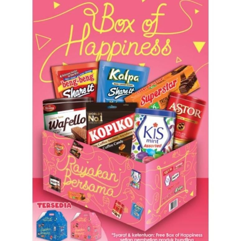 

CR - READY Parcel Paket Box of Happiness PARSEL LEBARAN/BINGKISAN/HAMPERS PARCEL MAYORA PAKET BOX OF HAPPINESS 2024 FREE BOX TERLARIS