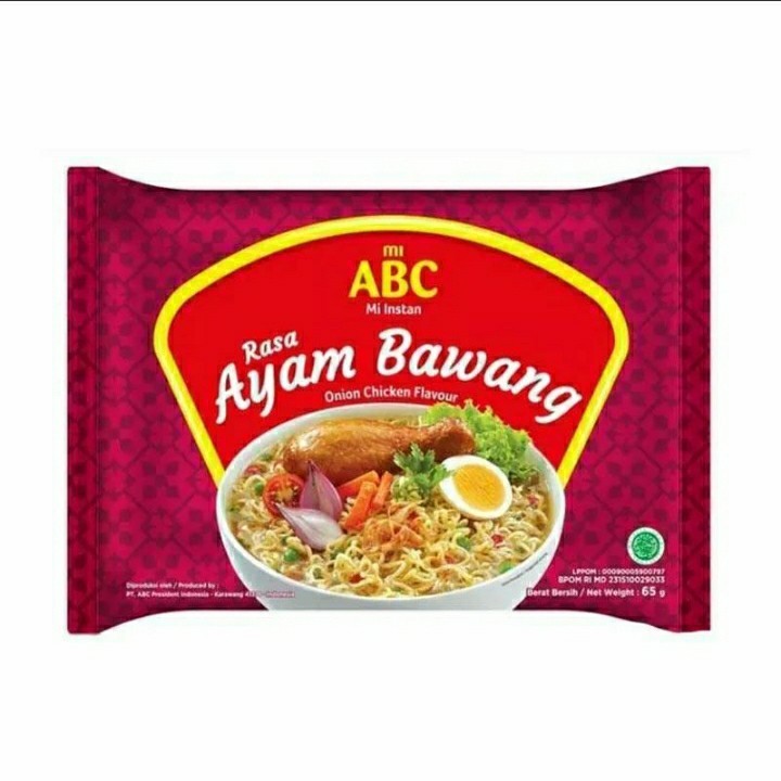 

Mie ABC Ayam bawang 68 gr ( isi 5 )