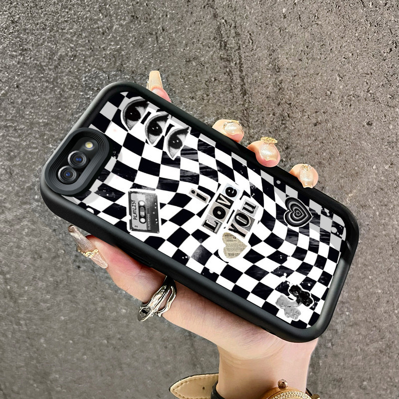 Casing Hp iPhone X Xs Xr Case lucu pola Vogue Love you yang lucu Casing HP pelindung silikon Kesing 