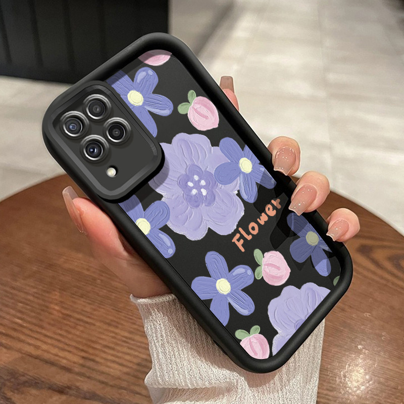 Casing Hp Samsung Galaxy A22 M22 Case Casing lunak anti drop silikon HP ponsel bunga Kesing