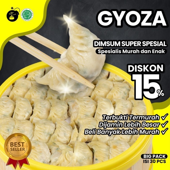 

Uinn - Dimsum Gyoza Siomay Gyoza Kuotie Frozen Food Isi 30Pcs Dimsum Mbledos