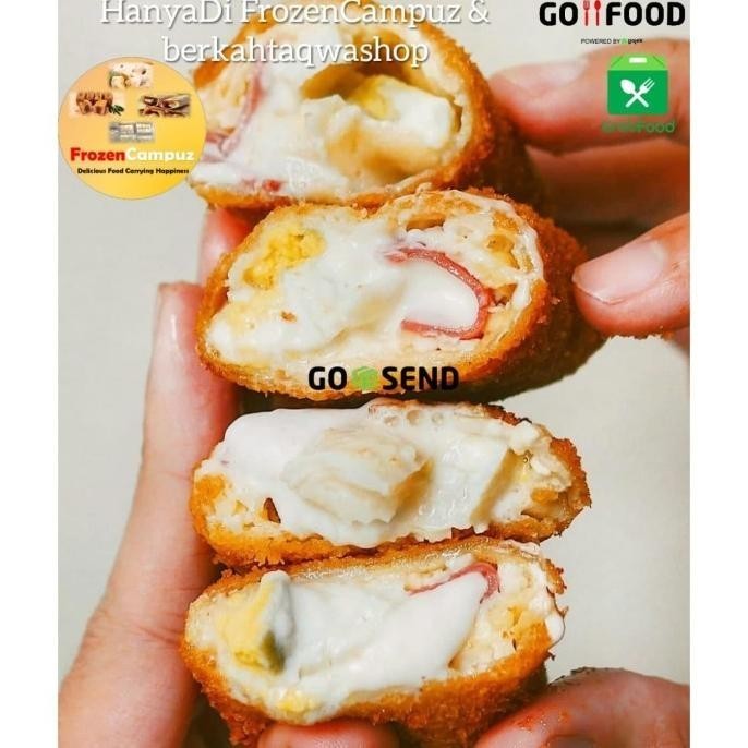 Uinn - Risoles Mayo Smoked Beef Egg/Risol Mozarella Per Pak Risol Frozen Food