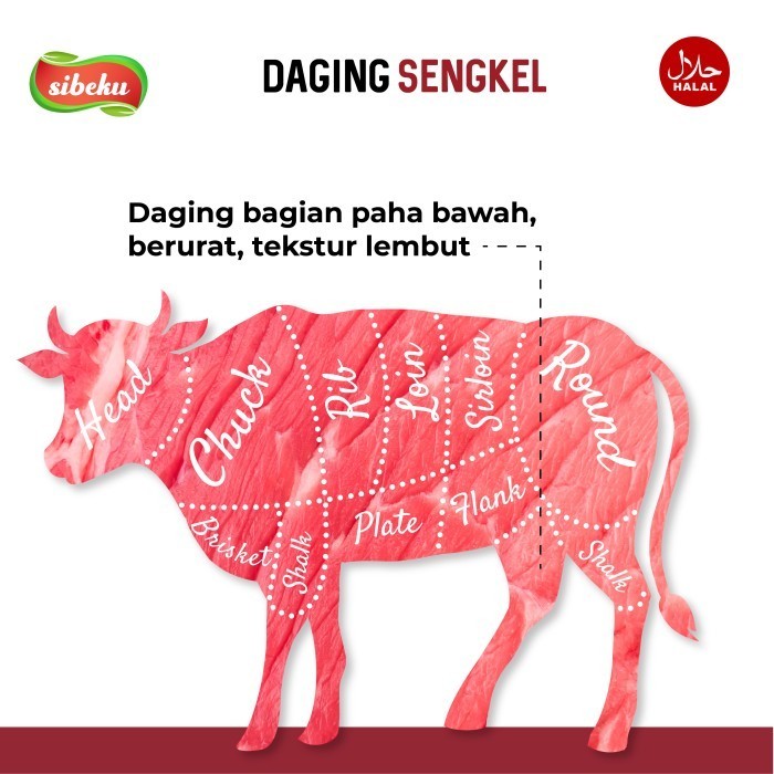

Uinn - Daging Sapi Sengkel Halal 500 Gram Frozen Food Import Dari Australia
