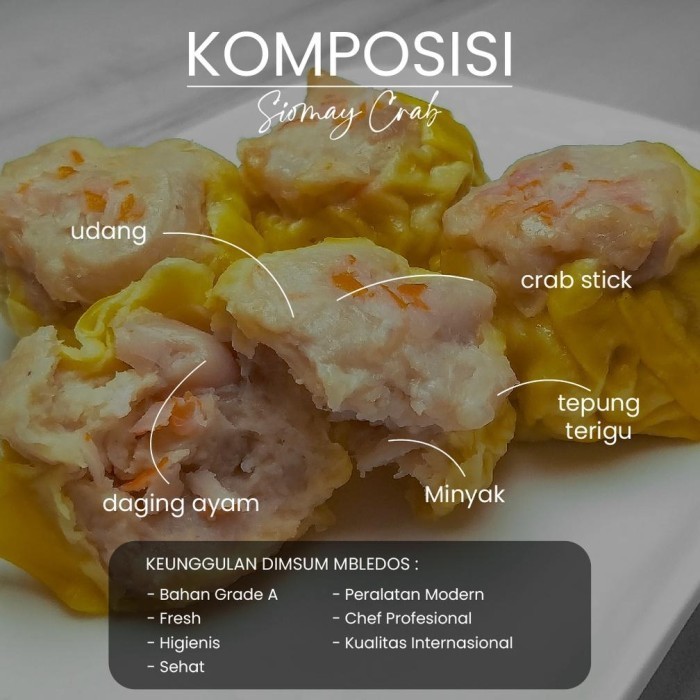 

Uinn - Dimsum All Varian Isi 30/40 Pcs - Frozen Food Halal Mbledos