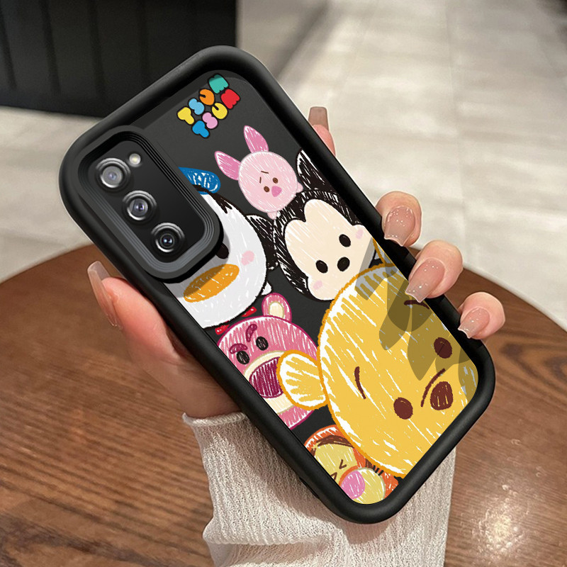 Casing Hp Samsung S20 FE Samsung S21 FE Case lembut Softcase ponsel sarung HP motif warna Mickey kre
