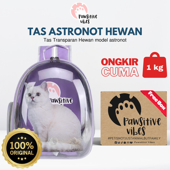 Tas Astronot Kucing Anjing Tas Transparan Pet Cargo