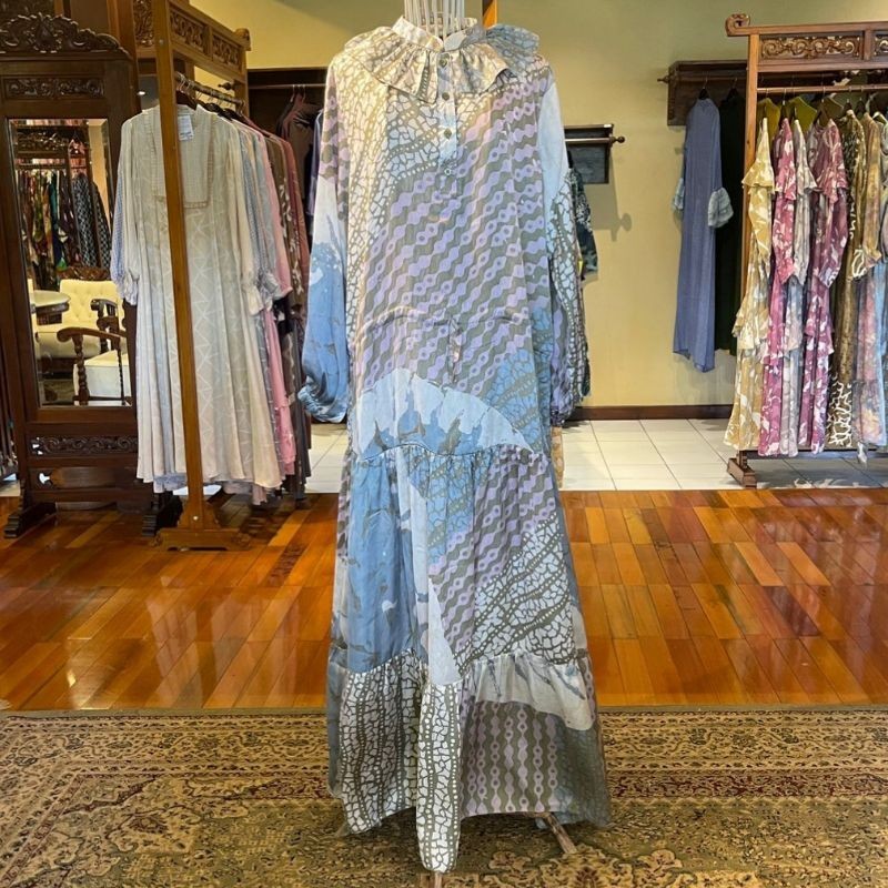 Naya Dress by Dian Pelangi ORIGINAL Busana Muslim Baju Maxi Dress Gamis Abaya Kaftan Gaun Outfit Bus