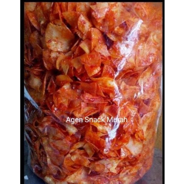 

POI SINGKONG LENGKET 1KG (1000GR) PEDAS MANIS - KERIPIK SINGKONG PEDAS TERLARIS