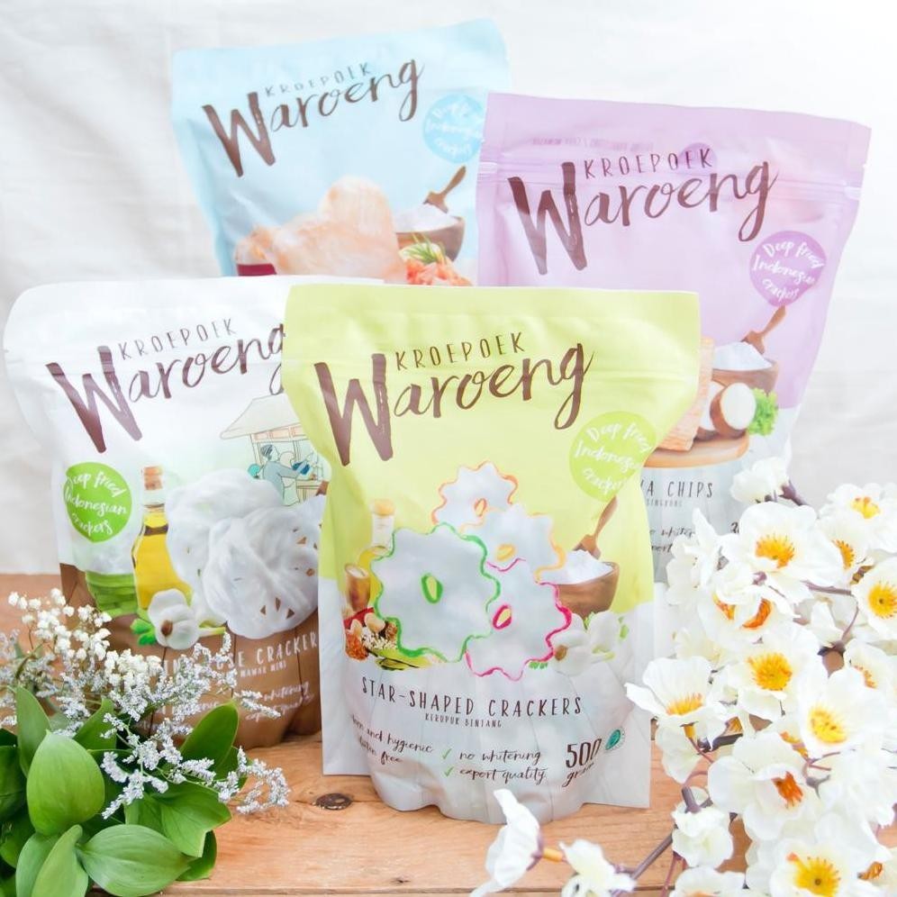 

POI Kroepoek Waroeng - Mini Rose No MSG - MINI ROSE CRACKERS Kerupuk Sehat - Kerupuk Bunga TERLARIS