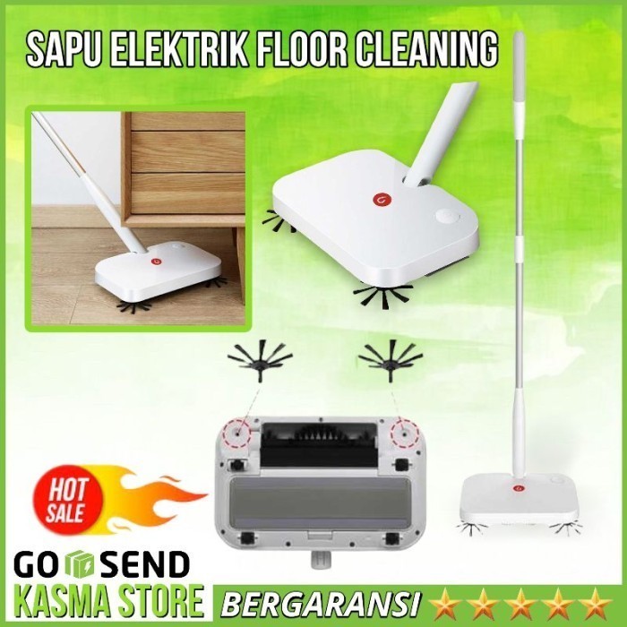 Sapu Elektrik Otomatis Sapu Ajaib Pembersih Floor Cleaning Sweeper
