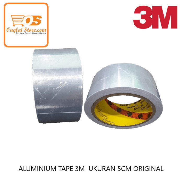 

ALUMINIUM TAPE 3M UKURAN 5CM X 40M ORIGINAL BRG BARU