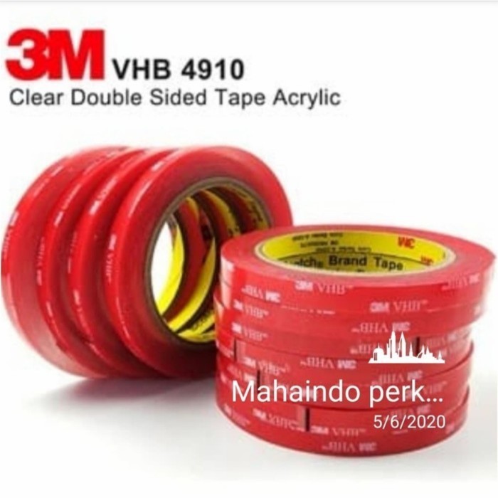 

3M Double Tape VHB Clear 4910 - Double Tape Bening 2cm x 4,5mtr BRG BARU