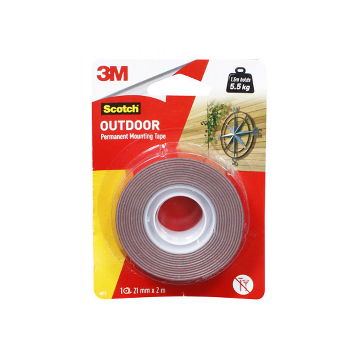 

Double Tape 3M Scotch Outdoor Permanent Mounting Tape 4011 5,5KG MURAH