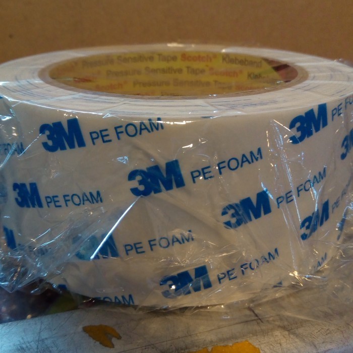 

JUAL 3M Double tape pe foam white 3M 2 inch x 4,5 m