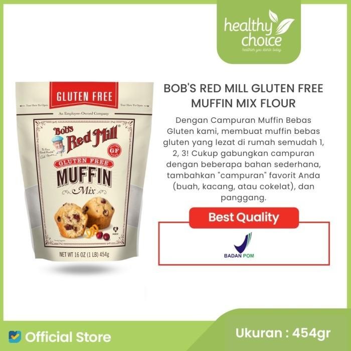 

BOBS RED MILL GLUTEN FREE MUFFIN MIX 454 GR