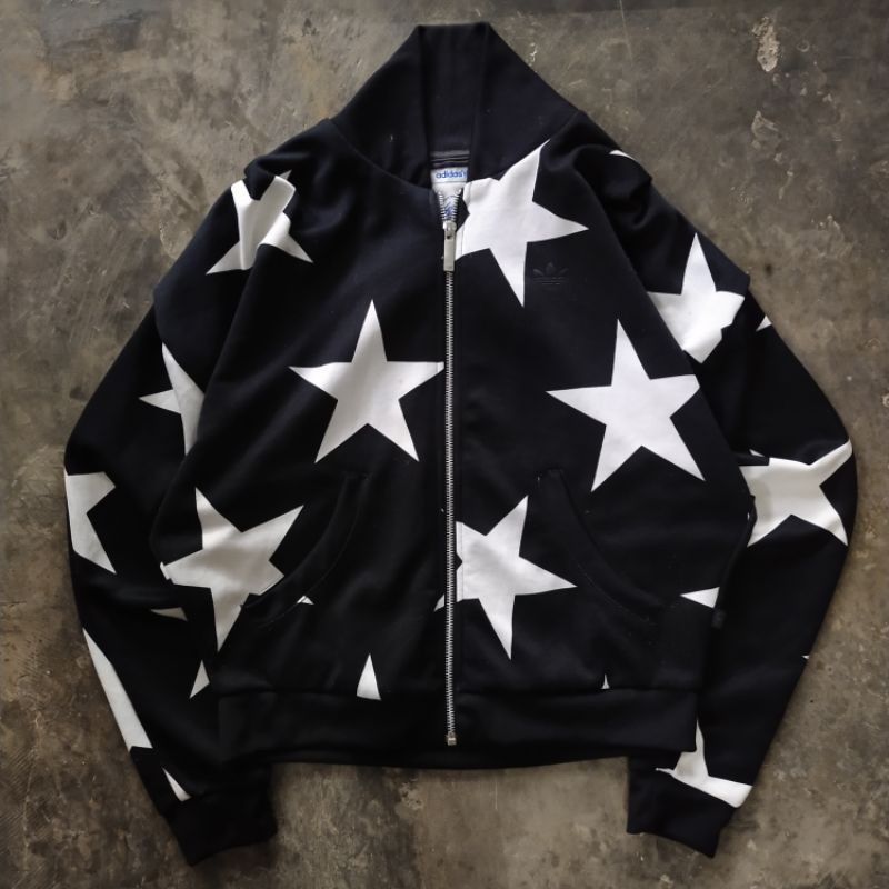 BISA COD jaket tracksuit top track jaket tracktop adidas unisex pria wanita crop jaket vintage casua