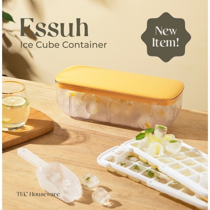 TECESSUH ICE CUBE TRAY KOTAK PENYIMPANAN ES BATU KULKAS FREEZER