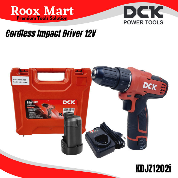 DCK KDJZ1202I CORDLESS IMPACT DRILL 12V BOR BATERAI 10MM KDJZ1202