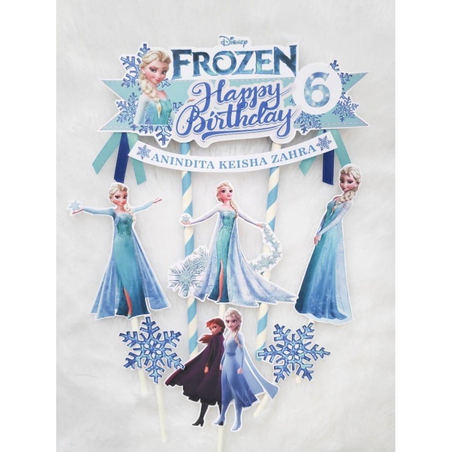 Cake Topper Frozen Elsa / Topper Kue Frozen Elsa / Elsa Frozen