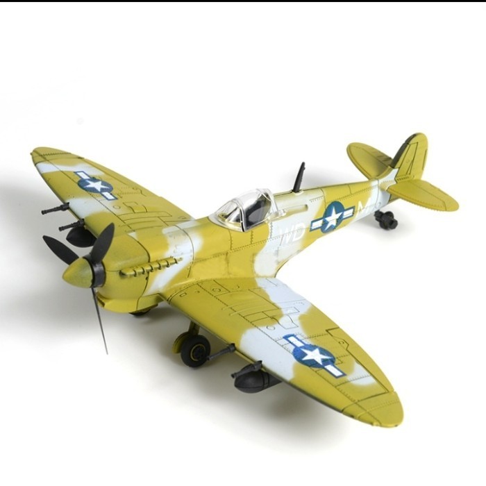 MODEL KIT MINIATUR PESAWAT TEMPUR WW2 UK SPITFIRE FIGHTER SKALA 1:48