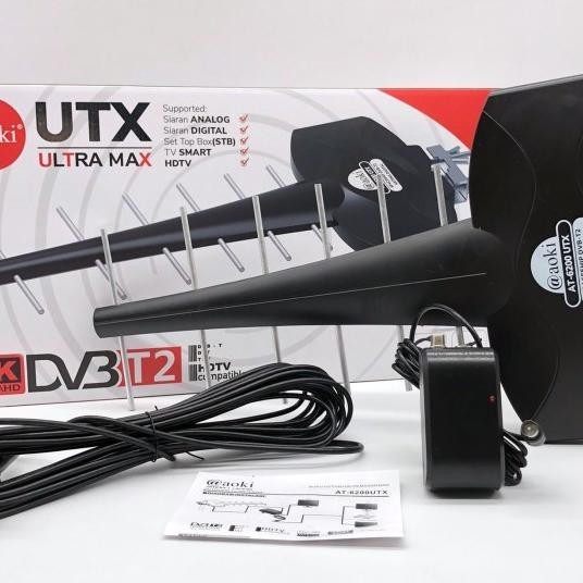 Berkualitas| ANTENA AOKI AT-6200 OUTDOOR 4K HDTV TAHAN AIR DAN SINAR UV