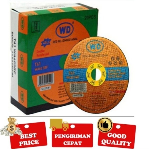 1 Kotak Batu Gerinda Batu Gerinda Potong Besi Mata Cutting WD 4 x 1,2