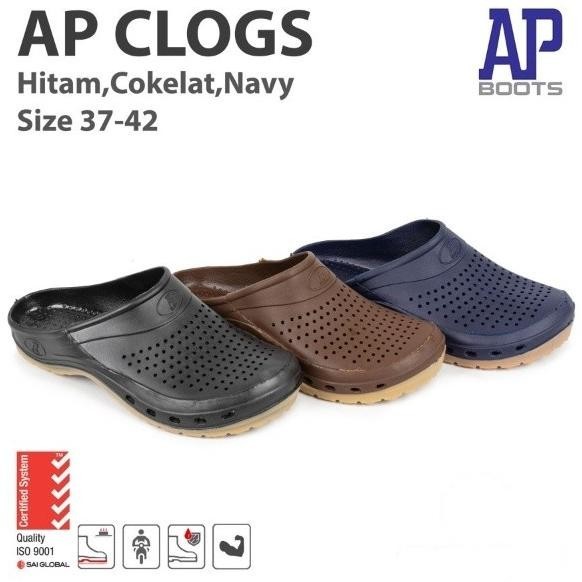 Sandal Slop Ap Clogs - Sandal Ap Boots Karet Anti Slip