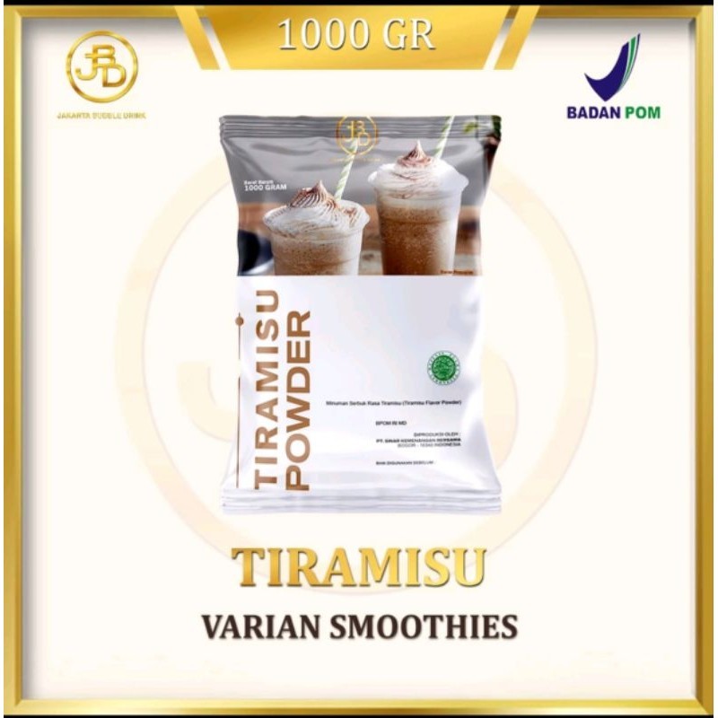 

Bubuk Minuman Premium Tiramisu - Jakarta Bubble Drink | BPOM & HALAL