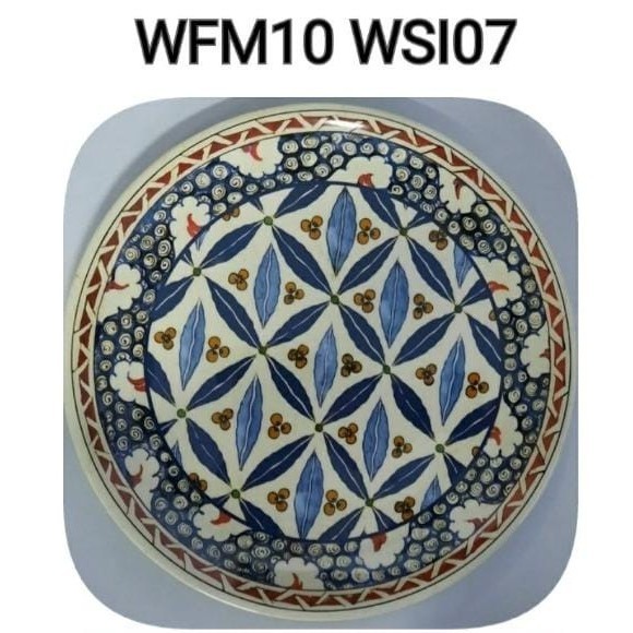 NAMPAN MELAMIN ONYX 10 INCH WFM10 WSI07 MELAMINE TRAY BAKI BULAT MOTIF