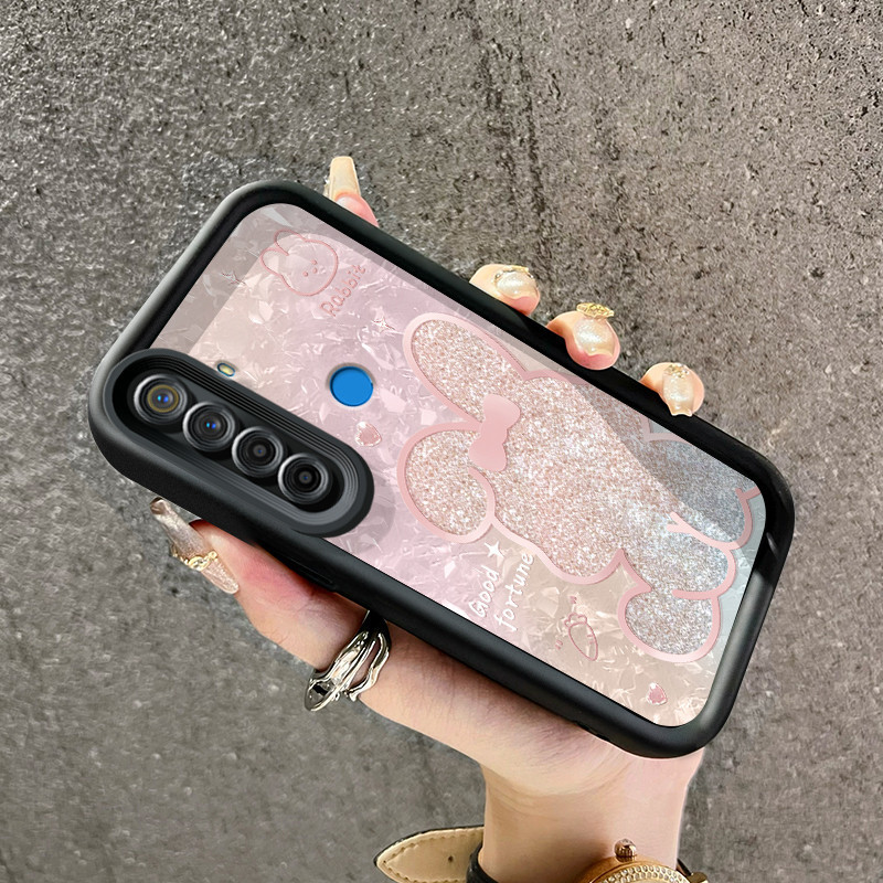 Casing Hp Realme 5 5i 5s 6i C3 C3i Narzo 10 Narzo 10A Narzo 20A Case pola kelinci batu bata dan batu