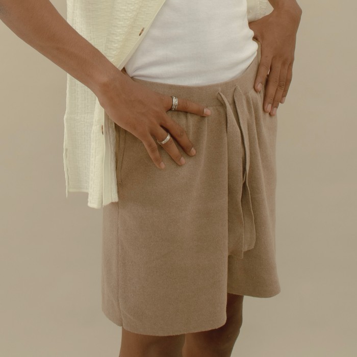 Hards Noir Sur Blanc Men Lounge Shorts Brown
