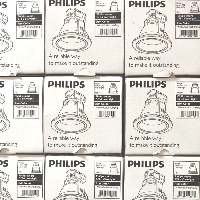 Philips Fbs111 Fbs 111 4 Inch 4" 4Inch Kap Lampu E27 Fitting Downlight
