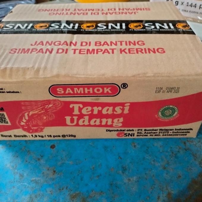 

jual terasi udang samhok 1 dus GS