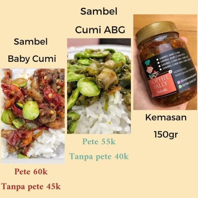

Sambel / Sambal Cumi ABG PETE by Sophie Sally Jakarta TB