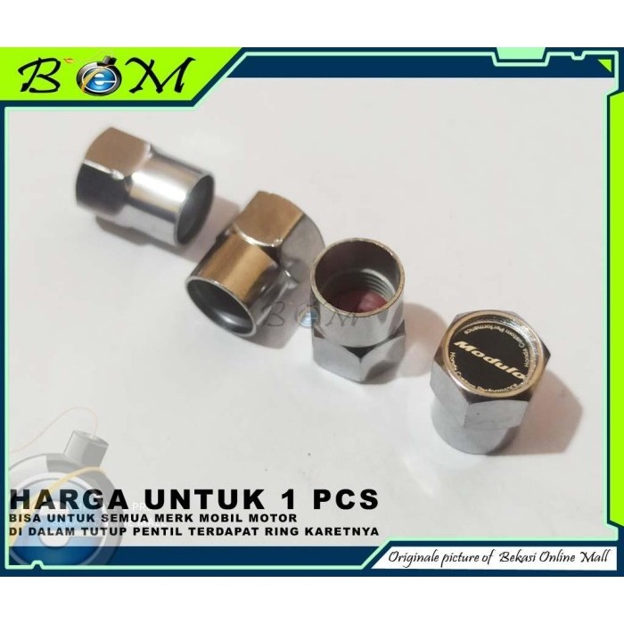 Tutup Pentil Ban Mobil Motor chrome Logo honda modulo